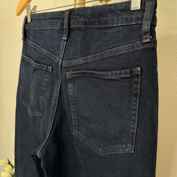 Old Navy High Waisted OG Straight Leg, Ankle, Dark Wash Denim Blue Jeans, M/8/10 - Picture 10 of 12